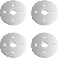 .Associated 12mm Flat Shock Pistons, 4 Hole x 1.3mm (4)