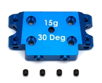 Associated RC10B5/B5M/T5M Alloy Bulkhead, 30 deg. 15 grams, blue