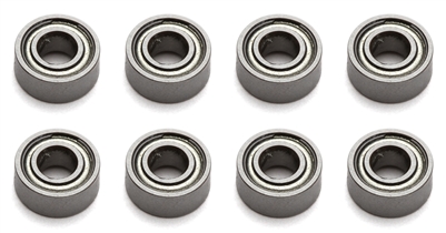 Associated RC10B5/RC10B5M Team Ball Bearings, 3 x 7 x 3mm (8)