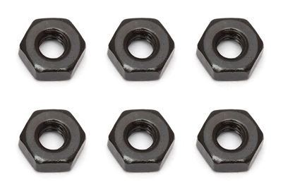 Associated RC10B5/RC10B5M Team M3 Nuts, black (6)