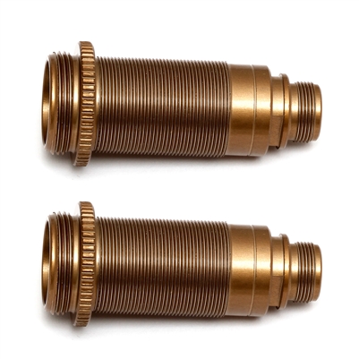 Associated T5M V2 Front Shock Body Set with Kashima Coat, 12 x 27.5mm (2)