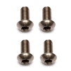 Associated 3 x 6mm Button Head Cap Screws, titanium (4)