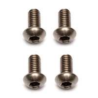 Associated 3 x 6mm Button Head Cap Screws, titanium (4)
