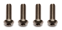 Associated 3 x 10mm Button Head Cap Screws, titanium (4)