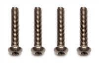 Associated 3 x 16mm Button Head Cap Screws, titanium (4)