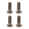 Associated 3 x 10mm Flat Head Cap Screws, titanium (4)