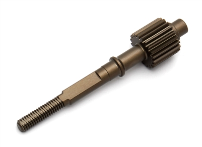 Associated B5M/T5M FT Aluminum Top Shaft V2 for 3-Gear Transmission