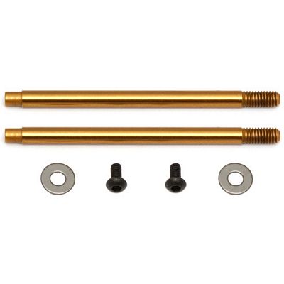 Associated B5/T5/B44 V2 Shock Shafts-TiN Coated, 3 x 27.5mm (2)