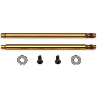 Associated T5 V2 Rear Shock Shafts-TiNi Coated, 3 x 35mm (2)