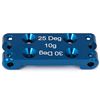 Associated RC10B6 Front Bulkhead, blue aluminum