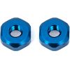 Associated RC10B6 Thumbscrews, blue aluminum (2)