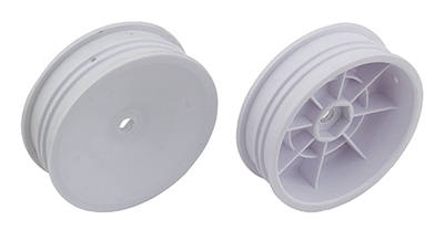 Associated RC10B7 2WD Slim Front Wheels, 2.2 in, 12 mm Hex, white
