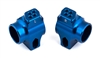 Associated RC10B6 FT Blue Aluminum Rear Hubs for 91763 CVAs (L+R) (2)