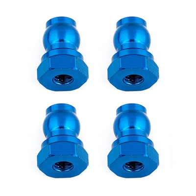 Associated Shock Bushings 7mm, blue aluminum (4)