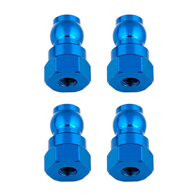 Associated Shock Bushings, 9 mm offset, blue aluminum