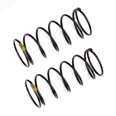 Associated RC10B6.1 Front Shock Springs, yellow (4.30 lb, 44mm) (2)