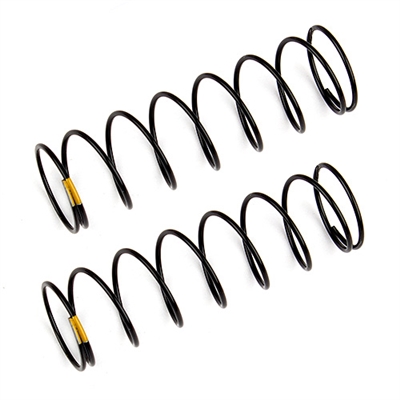 Associated RC10B6.1 Rear Shock Springs, yellow (2.30 lb, 61mm)