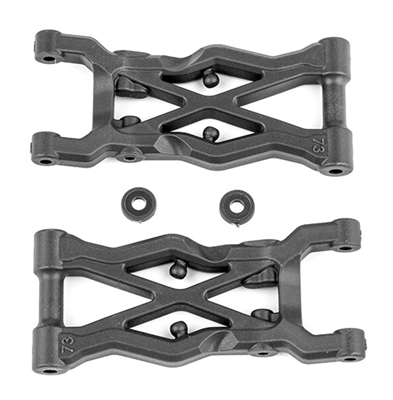 Associated RC10B6.4 FT Rear Suspension Arms 73mm, carbon
