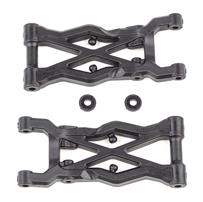 Associated RC10B6.4 FT Rear Suspension Arms 75mm, carbon