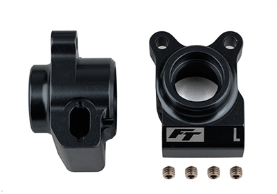 .Associated RC10B6.4 FT Rear Hubs, black aluminum