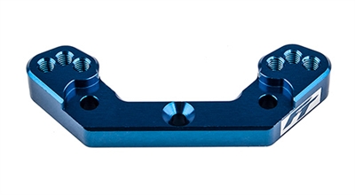 Associated RC10B6.4 FT Rear Ballstud Mount, +2mm, blue alum