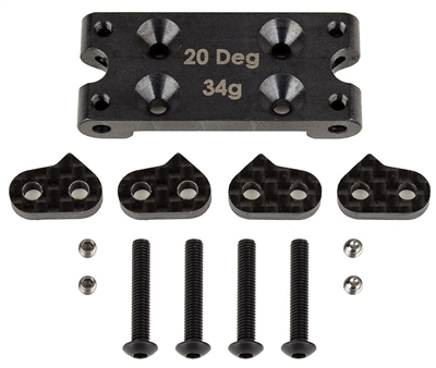 Associated RC10B6 Factory Team Steel Bulkhead Set 20 deg.