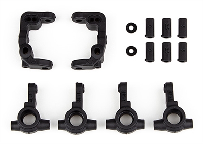Associated RC10B6.4 Caster and Steering Blocks,  -1mm Scrub
