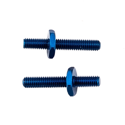 Associated RC10B6.4 Battery Strap Screws, blue aluminum