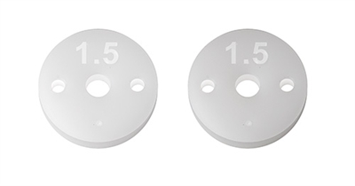 Associated FT 13mm Shock Pistons, 2.5mm, 2x1.5