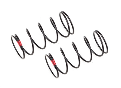 Associated 13mm Front Shock Springs, red 4.0lb/in, L44, 6.25T, 1.2D