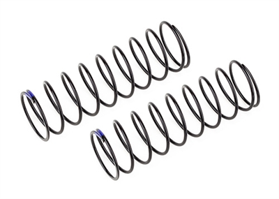 Associated 13mm Rear Shock Springs, blue 2.2lb/in, L61, 10.0T, 1.2D