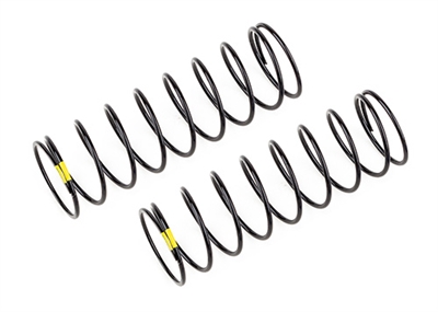 Associated RC10B6.4 13mm Rear Shock Springs, yellow 2.3lb/in, L61, 9.5T, 1.2D