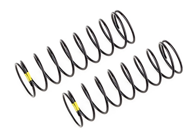 Associated 13mm Rear Shock Springs, yellow 2.3lb/in, L61, 9.5T, 1.2D