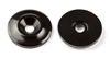 Associated Factory Team Wing Buttons, black aluminum (2)