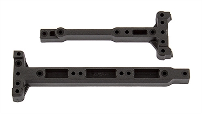 Associated RC10B74 Chassis Braces - front and rear