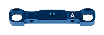 Associated RC10B74 Arm Mount A, blue aluminum