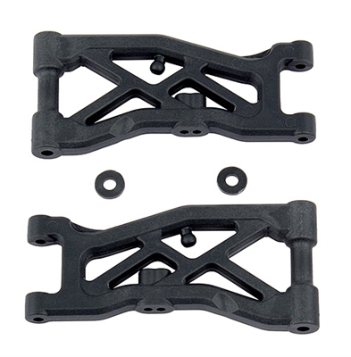 Associated RC10B74 Front Suspension Arms, Hard (2)