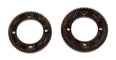 Associated RC10B74 Center Differential Spur Gears-72T/48P, 78T/48P
