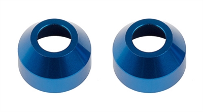 Associated RC10B74 Front CVA Cups, blue aluminum (2)