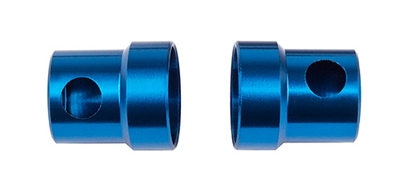 Associated RC10B74 Center CVA Cups, blue aluminum (2)