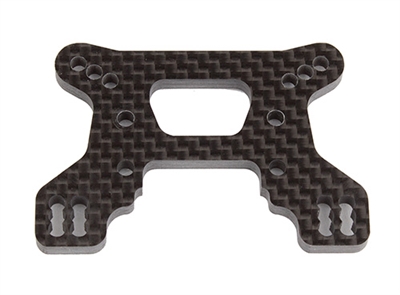 Associated RC10B74.1 Front Shock Tower, 23mm, carbon fiber