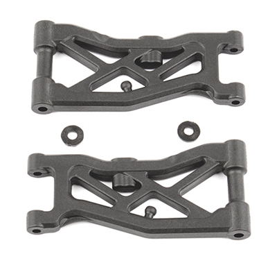 Associated RC10B74 FT Front Suspension Arms, carbon