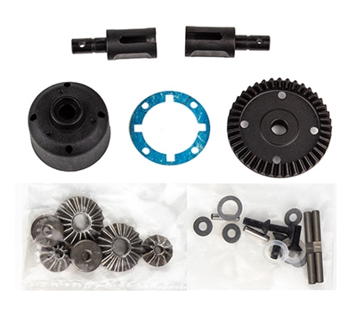 Associated RC10B74.2 LTC Differential Set, front or rear