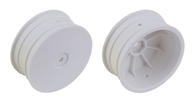 Associated RC10B74.2 +1.5mm Front Rims, 12mm  hex, white