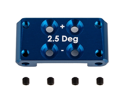 Associated RC10B7 FT Front Bulkhead, +/-2.5 deg., blue aluminum