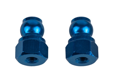 Associated RC10B7 Shock Bushings, 8mm, blue aluminum