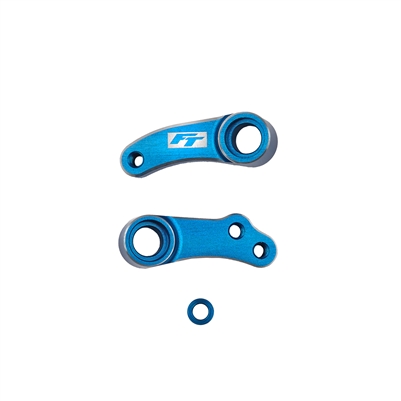 Associated RC10B84 FT Aluminum Steering Bellcranks, Blue