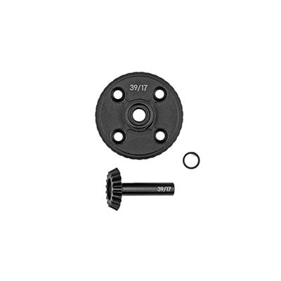 Associated RC10B84 FT 39/17 Ring and Pinion Overdrive Gear Set, Steel