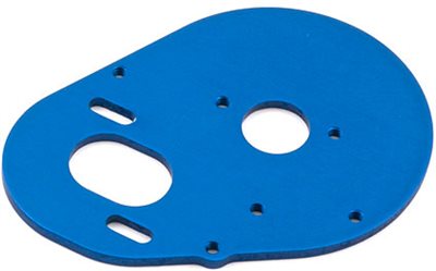 Associated SC10.2/T4.2/B4.2 Motor Plate, Blue Aluminum