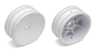 Associated 2wd Front Buggy Wheels 2.2 inch with 12mm hex, white (2)